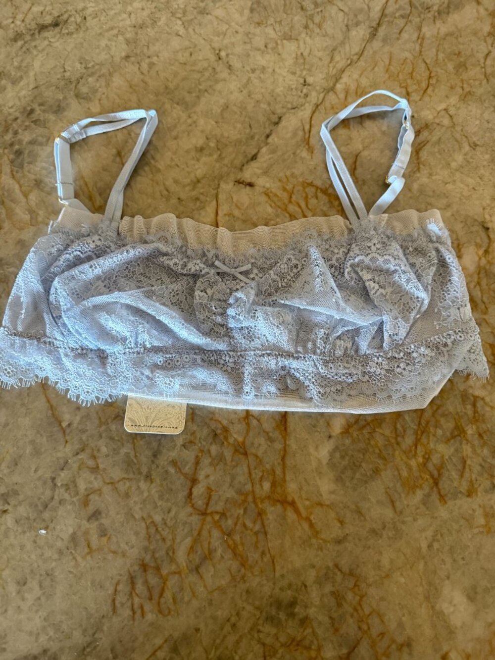 Free People Sweet Escapes Bra Light Blue Size M NWT